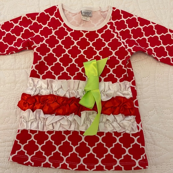 Stephan Baby  2 piece ruffled holiday outfit - Picture 3 of 10